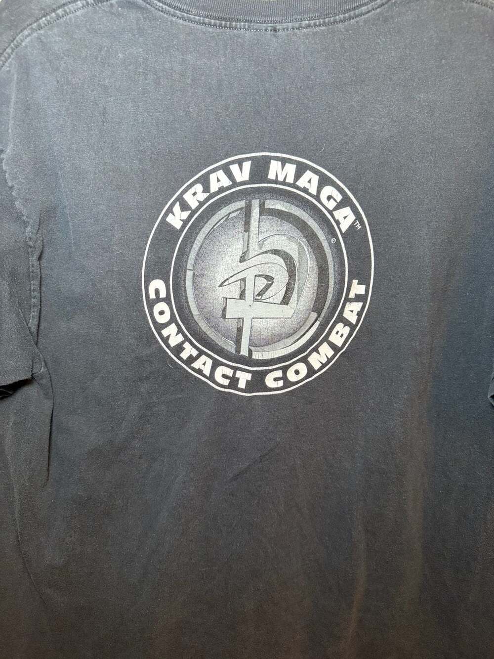Hanes Krav Maga Contact Combat Black Graphic T-Shirt